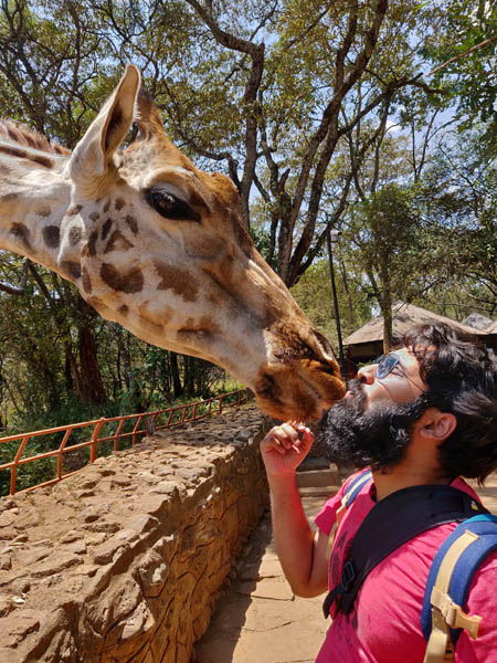 giraffe center backpacking romance