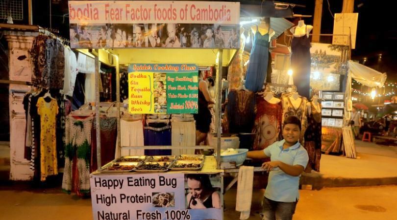 eating insects siem reap