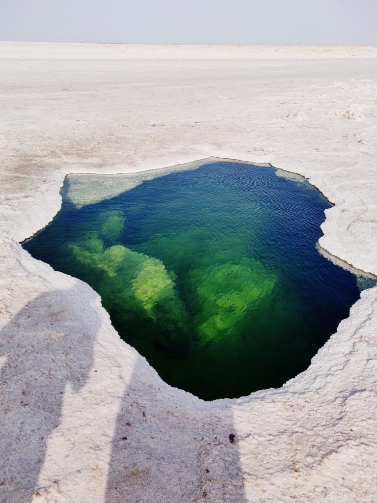 salt pool Danakil depression
