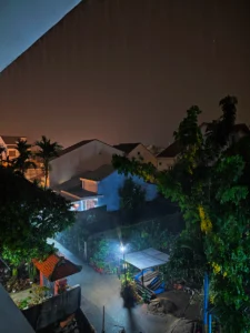 hoi an raining evening