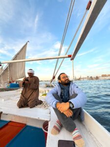 Sailing on a felucca