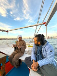 Sailing on a felucca