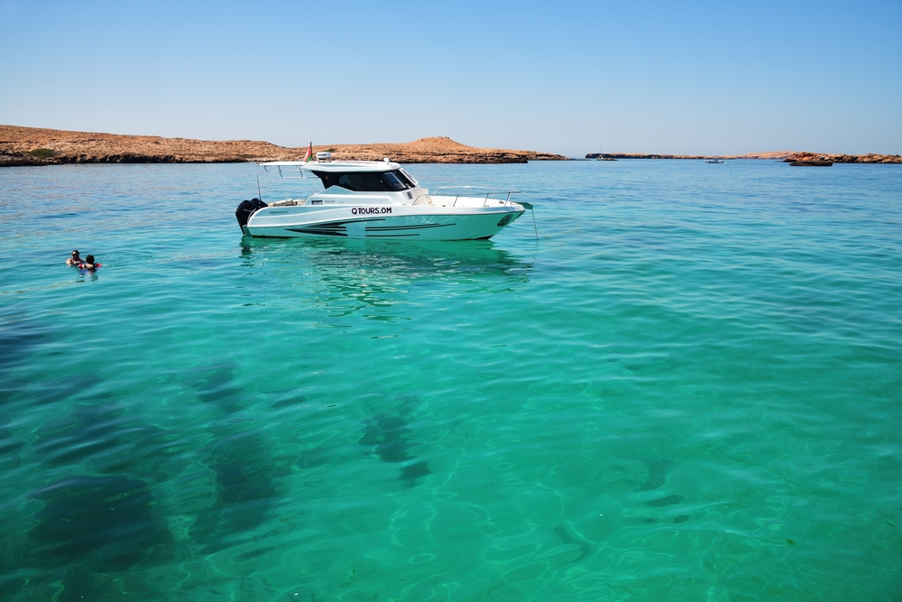 The turquoise waters of Daymaniyat.