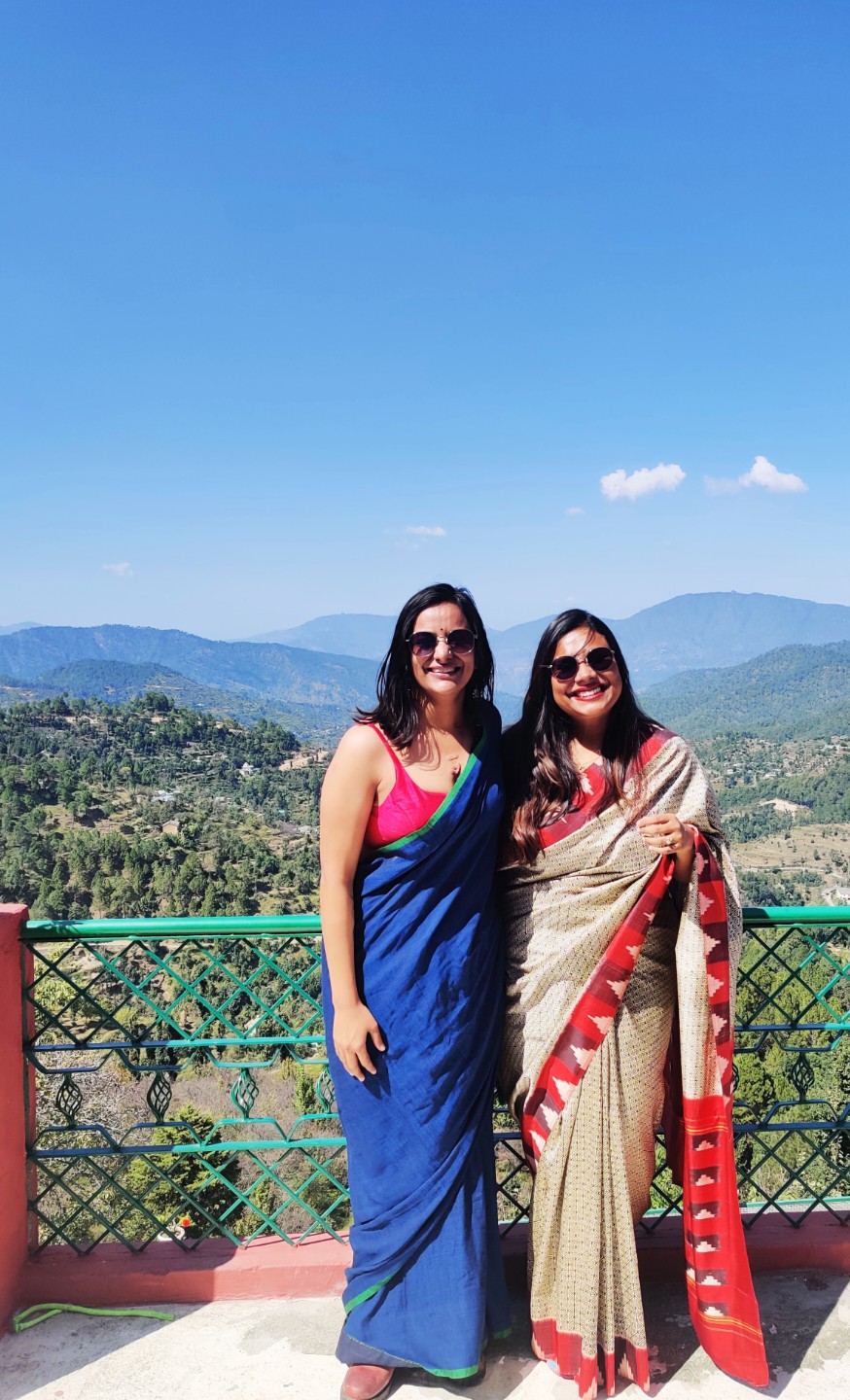 With Ilisha, in Nathuakhan, Uttarakhand.