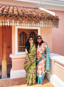 With Debolina, in Pondicherry.