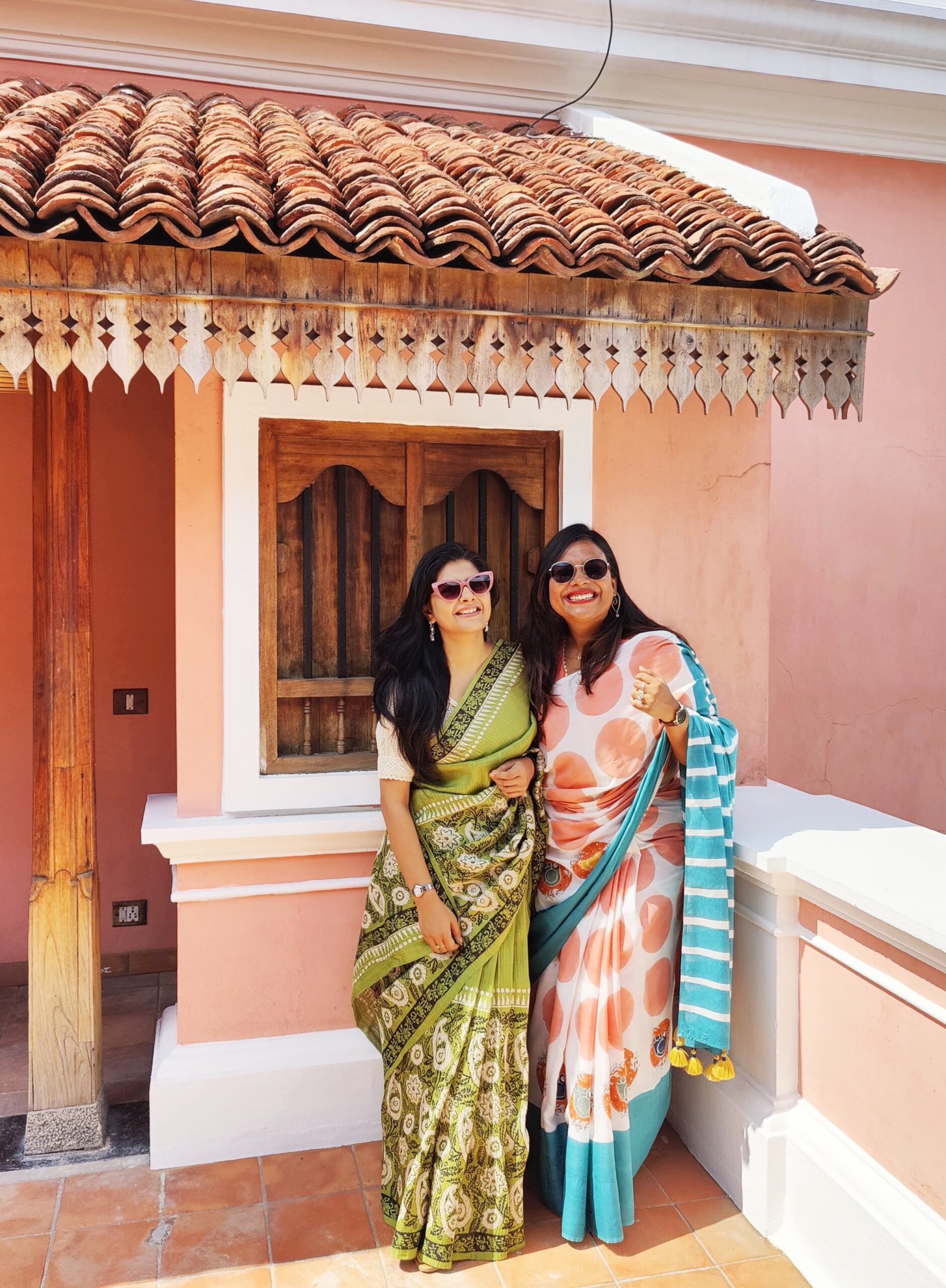 With Debolina, in Pondicherry.