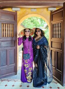 With my guide, in Hue, Vietnam.