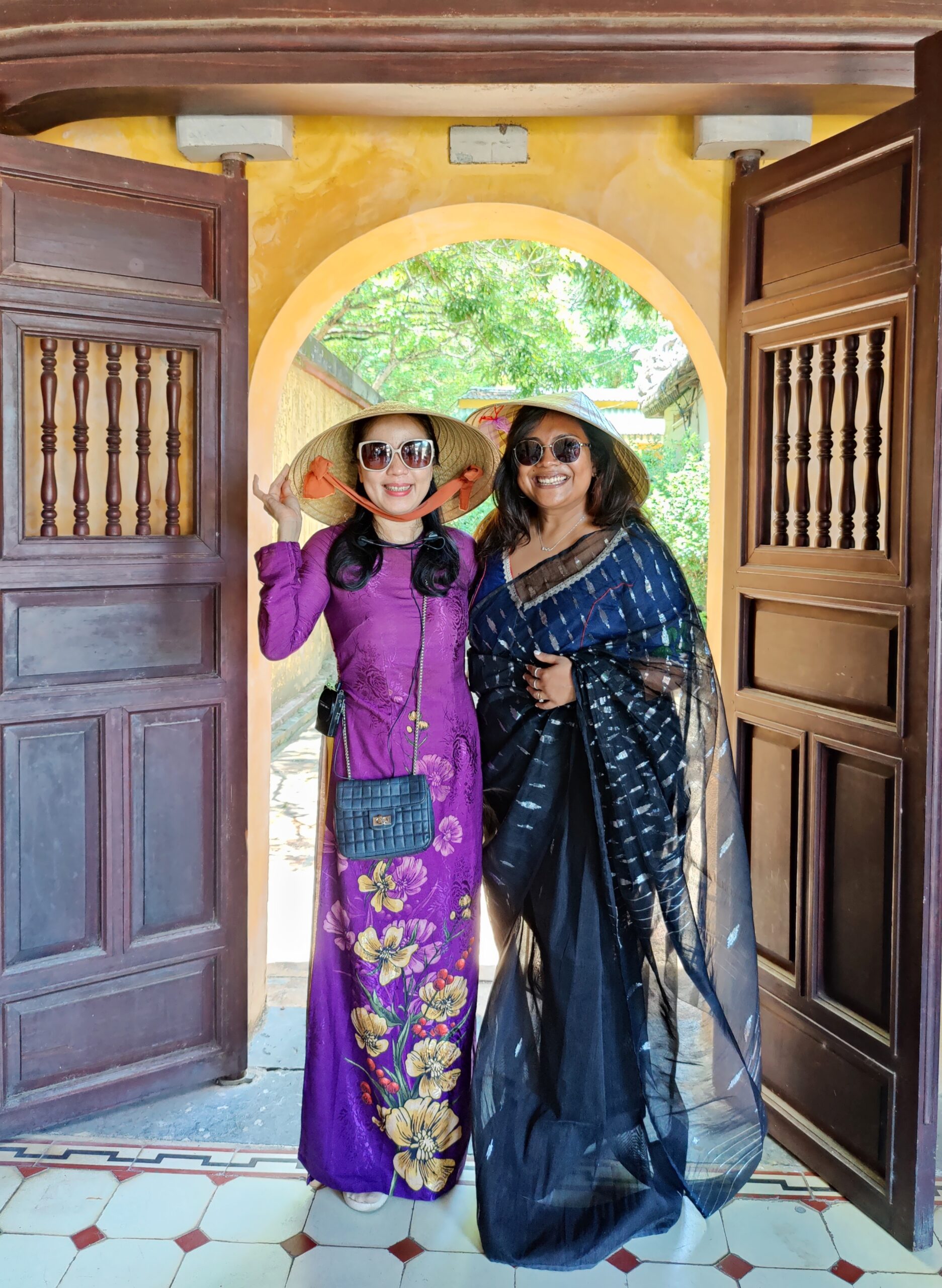 With my guide, in Hue, Vietnam.
