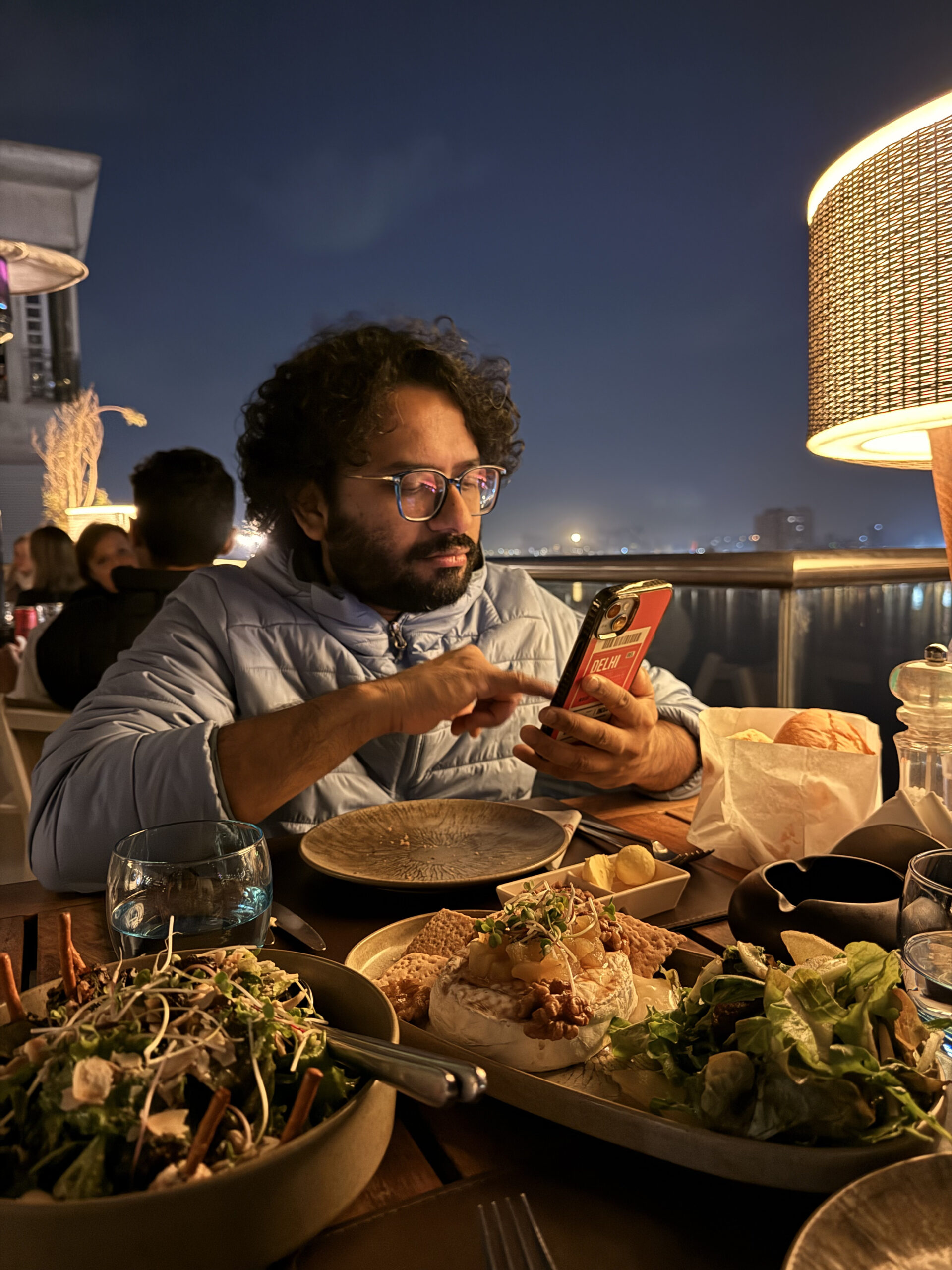 Enjoying a delicious meal at Zamalek.