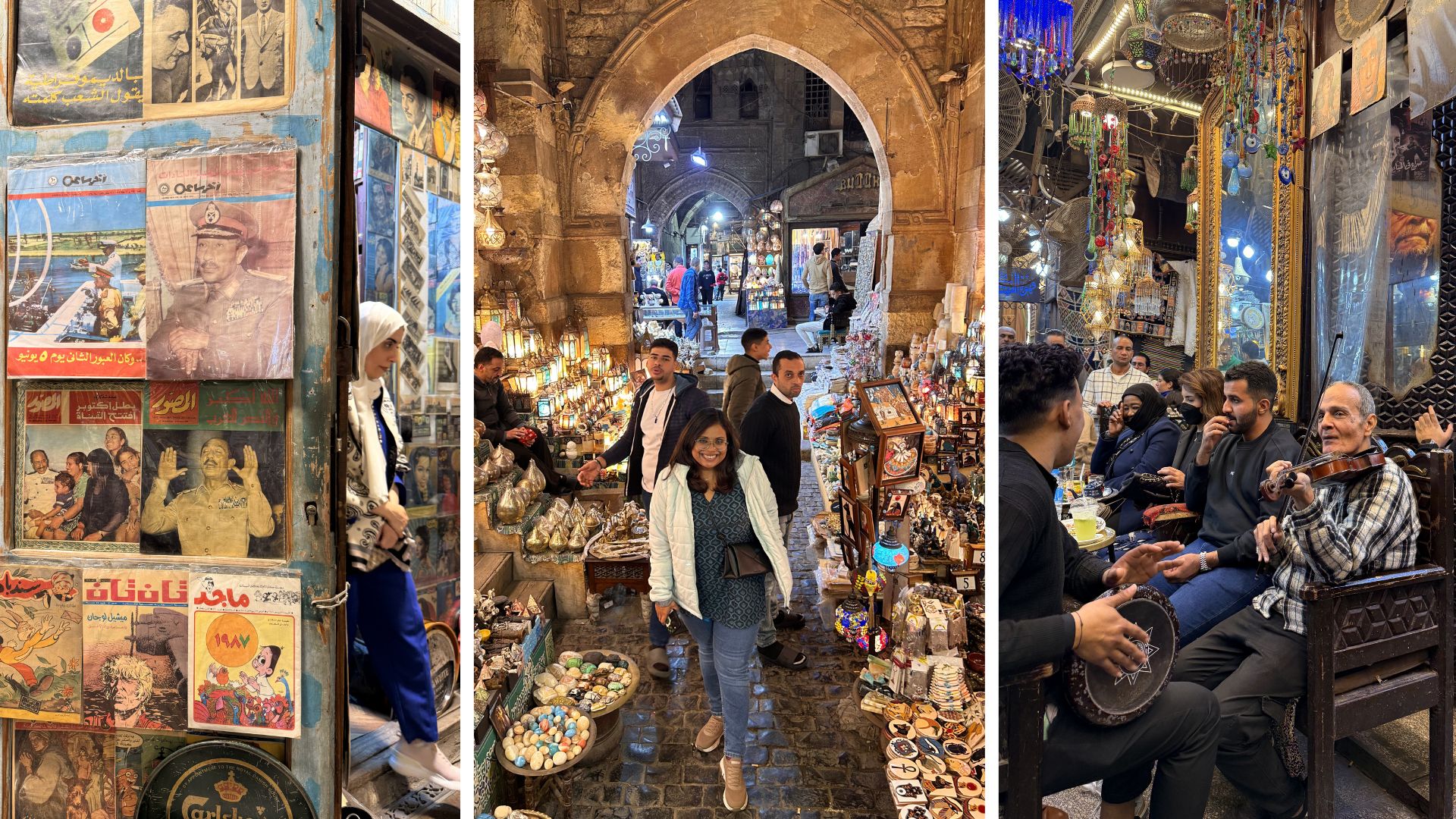 Arrival in Cairo, Unwinding and Exploring Khan Al-Khalili Bazaar