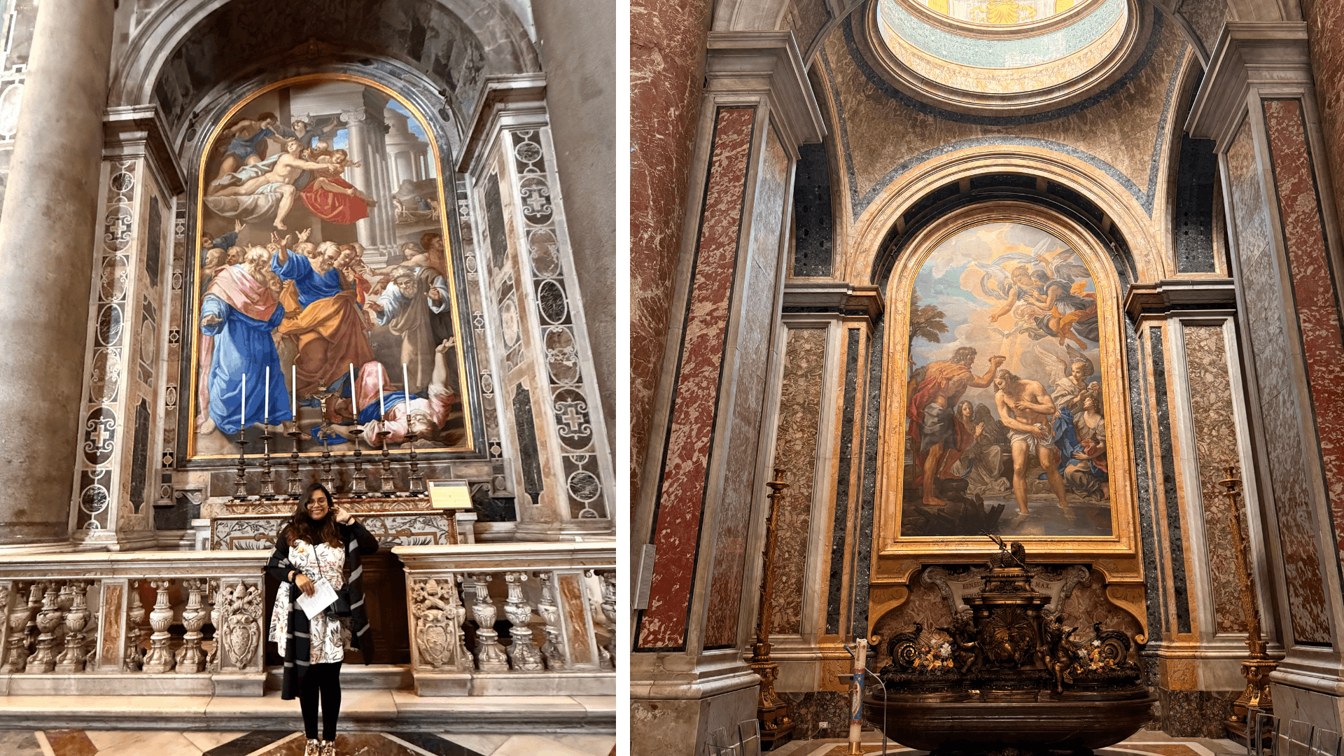 Inside the st peter's rome