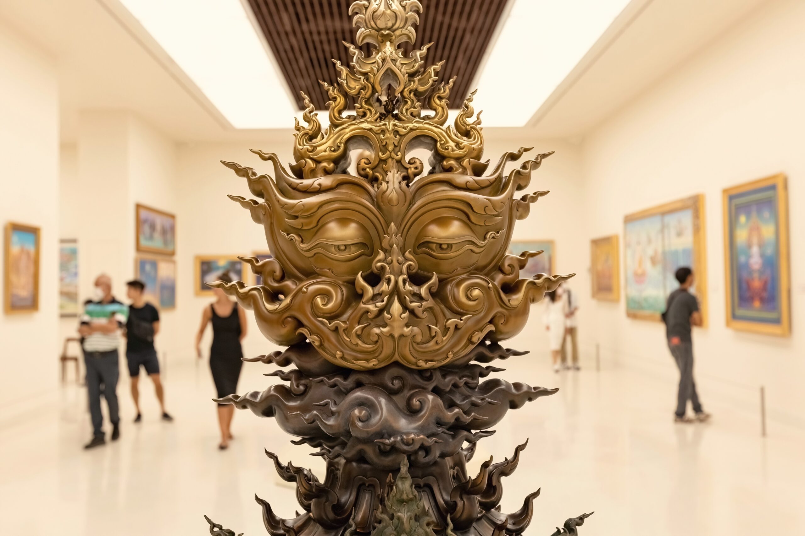 Exhibition hall of the Contemporary Art MOCA Museum in Bangkok Thailand