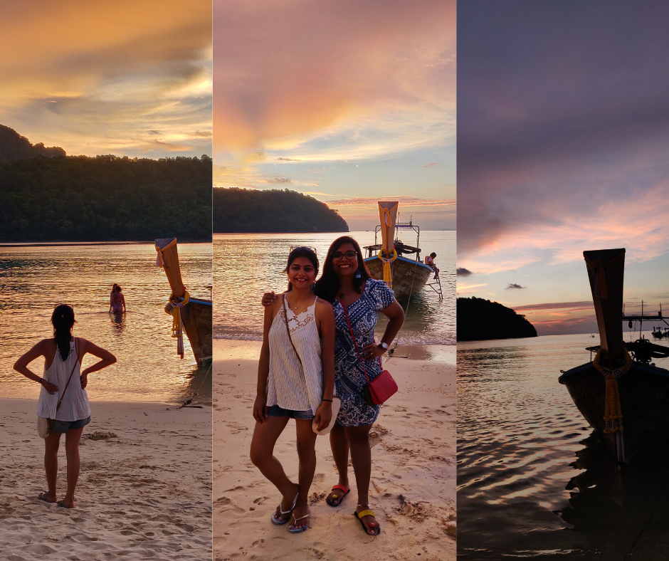 sunset in thailand