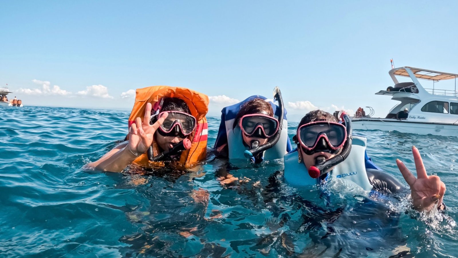 Three of us, day trip to Nusa Penida